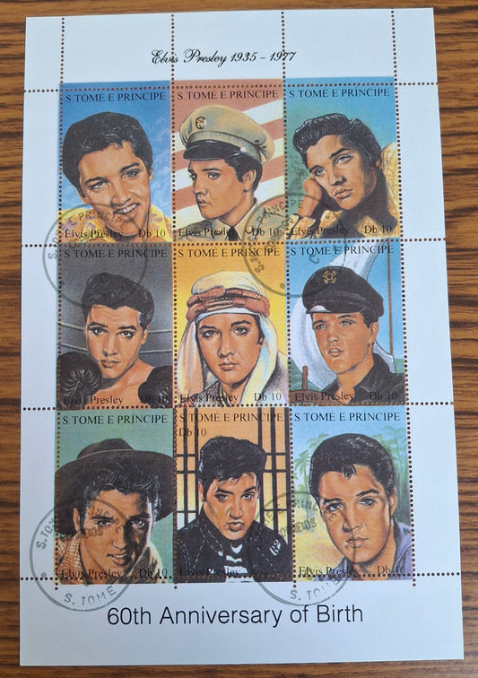 Sao Tome and Pricipe Elvis Presley Birth Day Anniversary Sheet