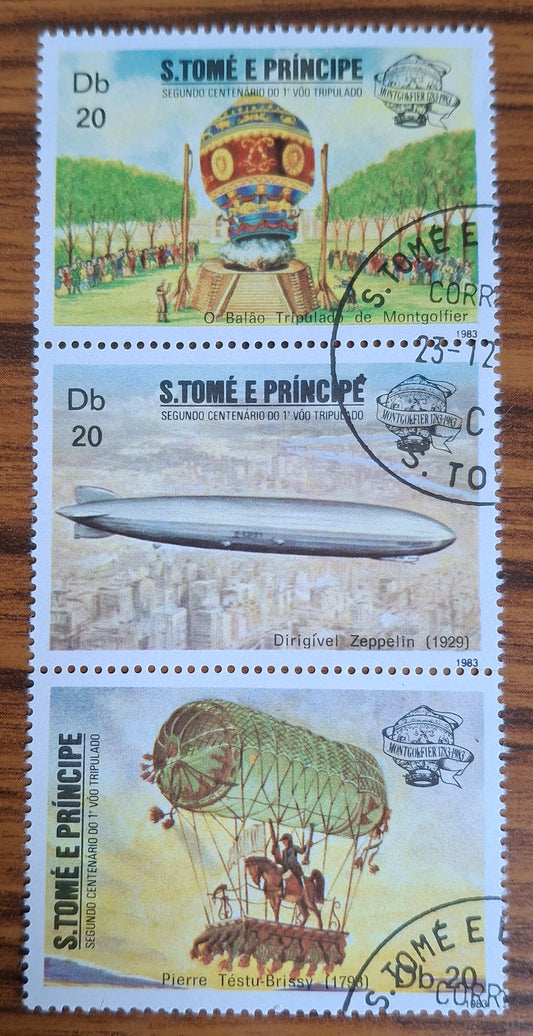 Sao Tome and Principe Stamp Sheet "Montgolfier"