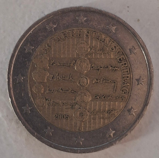 Austria 2 Euro 2005 "State Treaty"